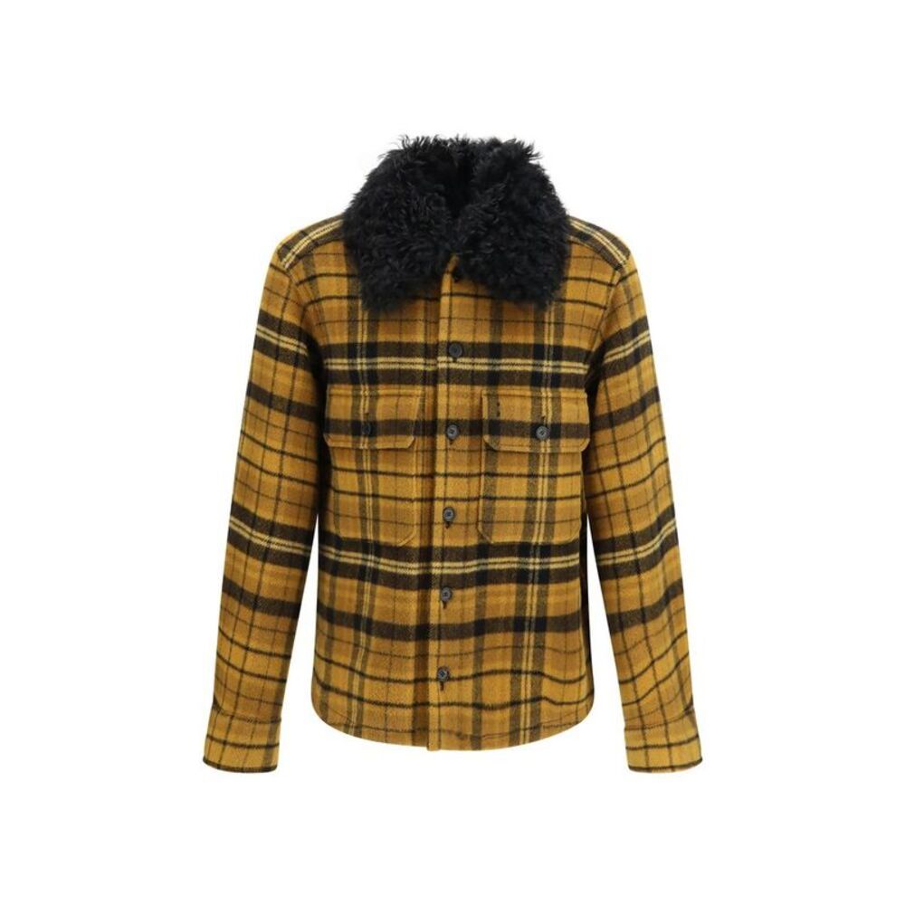 Fendi Multicolor Wool Oves Aries Full-Length Men's Jacket